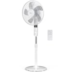 Pro Breeze® 16-Inch Oscillating Pedestal Fan with Remote Control for office/home