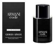 GIORGIO ARMANI CODE Eau De Toilette EDT Spray Fragrance For Him 50ml Refillable