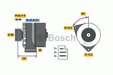 Generator Bosch - Mercedes - W124, W201, L-serie