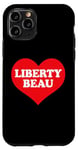 Coque pour iPhone 11 Pro J'aime Liberty Beau, j'aime Liberty Beau Custom