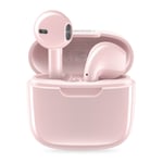XO EarBuds - TWS Trådløse Bluetooth Høretelefoner med opladerbox - Touch funktion - Pink
