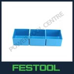 Genuine Festool 487659 Blue Plastic Compartments For Systainer 1 Box Pack of 3