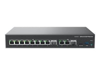 Grandstream Gcc6000 Series Gcc6011 - Switch - L3 - Ohanterad - 10 X 10/100/1000 (Poe) + 2 X 100/1000/2.5G Sfp - Skrivbordsmodell, Rackmonterbar - Poe