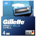 Gillette Lames de rechange Proshield Chill, pack 4