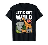 Let's Get Wild Zoo Animals Safari Party A Day At The Zoo T-Shirt