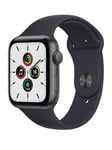 Apple Watch Se (Gps), 44Mm Space Grey Aluminium Case With Midnight Sport Band