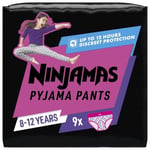 Pampers Ninjamas Pyjama Pants Girls, 9 Pyjama Pants, 8-12 Years