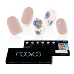 NOOVES NAILS Feuilles à Ongles en Gel Précuré Premium - Elegant Floral | Bandes À Ongles Gel Semi-Permanent| Autocollants Ongles Semi-Permanents en Gel| Gel Nail stickers| Ongles Gel…