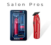 Babyliss Pro FX ONE LO-PROFX Trimmer Matte Red with Lithium Battery Pack FX729MR