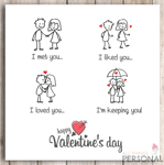 Valentines Day Card Husband Wife Boyfriend Girlfriend Partner Valentine's Story