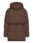 Mid Length Down Jacket Brown GANT