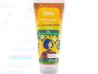 Delia Cosmetics Fruit Me Up! Moisturizing 2-In-1 Face And Body Wash Gel - Mango 200Ml