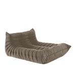 Ligne Roset - Togo Lounge Settee, Fabric Cat. S, Alcantara Dove Grey 4475 - Fåtöljer - Michel Ducaroy - Skum