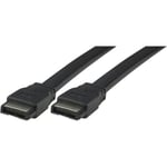 SATA kabel, skjermet, 10 cm