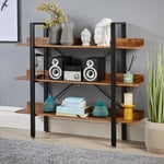 Urban Wide 3 Tier Bookcase Shelving Storage Unit