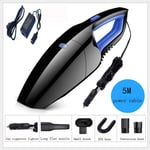 Car Hand-Held Vacuum Cleaner, Portable Vacuum Cleaner With 5m Cable 3200 Pa, Portable Car Vacuum Cleaner 120 W. Dry/Wet Vacuum Cleaner, Suitable For Both Home and Car Use,C,without converter
