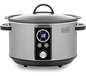 BLACK  DECKER BXSC16045GB Slow Cooker - Stainless Steel, Stainless Steel
