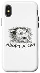 iPhone X/XS Adopt A Street Cat Funny Opossum Team Trash Animal Humor Case
