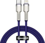 Baseus Cafule Series Metal Data USB Type C to Lightning 20W, 1m Violet