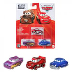 Disney Cars Hot Rod Racers Mini Die-cast Vehicle 3-Pack McQueen, Roman & Mayor