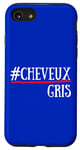 Coque pour iPhone SE (2020) / 7 / 8 #Cheveux Gris Humour Anniversaire Cadeau Coiffeuse Coiffure