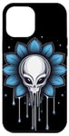 Coque pour iPhone 12 Pro Max Fleur extraterrestre pour rave ou afterparty qui aime l'électronique