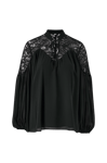 Esprit - Bluse Chiffon Blouse Svart 34 Black_001 Vevd|Polyester