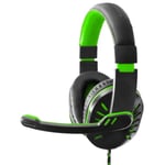 Gaming-Headset Over-Ear, Bekvämt & Flerfärgad Svart