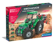 Clementoni 61375 Science Museum Mechanics-Farm Equipment-Building Set, Scientific Kit for Kids 8 Years, STEM Toys, English Version-Made in Italy, Multicoloured