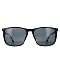 Hugo Boss Square Mens Black Gold Grey Sunglasses - One Size