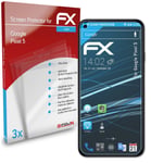 atFoliX 3x Screen Protection Film for Google Pixel 5 Screen Protector clear