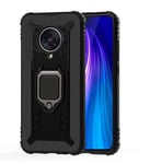VGANA Case for Xiaomi Poco F2 Pro 5G, Car Magnet Ring Function Anti-Fall Protective Cover. Black