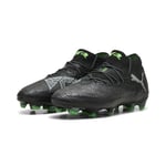 PUMA Future 8 Ultimate FG Eclipse - PUMA Svart/Grå/Grön - Gräs (FG), storlek 35½