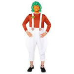 amscan- Oompa Loompa Costume d'halloween pour Adulte Taille XL, 9909051, Men: 50 inch