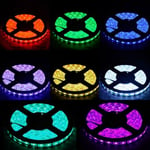 14W/m RGB vattentät LED strip - 5m, IP68, 60 LED per. meter