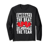 Embrace The Beat Defeat The Fear - Open Heart Surgery Long Sleeve T-Shirt
