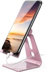 Support T¿¿L¿¿Phone, Multi Position Dock T¿¿L¿¿Phone - Support Dock Pour Iphone 15 Pro Max Plus, 14/13/12/11 Pro Max Plus Mini Se Xs Max Xr X 8 7, Huawei, Samsung, Autres Smartphones - Rose Gold