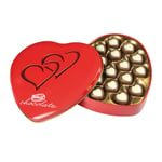 Mother's Day Heart Shaped Dark Ganache and Almond Gianduja Filled Milk Chocolate Pralines 240g Perfect for Valentines and Mothers Day