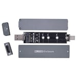 chenyang Adaptateur CY M.2 vers USB, NVME M-Key M.2 NGFF SATA SSD vers USB 3.0 Type A et Type C Combo PCBA Boîtier 2280/2230/2242 mm Adaptateur RTL9210B Chipset