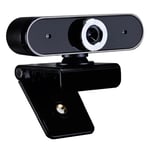Cam¿¿ra USB rotative 0,3 MP Cam¿¿ra de diffusion en direct Webcam d'enseignement avec micro ¿¿ r¿¿duction de bruit (Noir)