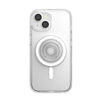 PopSockets: PopCase PlantCore for MagSafe - Plant-Based Phone Case for iPhone 15 with a MagSafe Compatible PopGrip - Phone Stand and Grip with a Swappable Top - Clear
