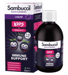 Sambucol Black Elderberry Kids 230ml Liquid Vitamin C Immune Support Brand New