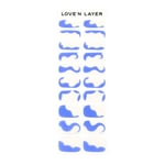 Love'n Layer Abstraction London Blue Självhäftande nagellack