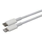 Maplin Super Fast Charging 20W PD Lightning to USB-C Cable White, 3m, Compatible with all iPhones 14, 13, 12, 11, SE, iPad Air/Mini (2019), iPad (up to 2021 generation), Airpod (w/Lightning Case)