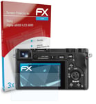 atFoliX 3x Screen Protector for Sony Alpha a6000 ILCE-6000 clear