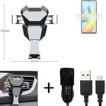  For Xiaomi Redmi A1+ Airvent mount + CHARGER holder cradle bracket car clamp