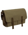 Rothco Deluxe Vintage Canvas Messenger Bag - 15 Liter (Olivgrön, One Size) Size Olivgrön