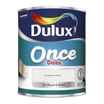 DULUX ONCE GLOSS BRILLIANT WHITE 750ML