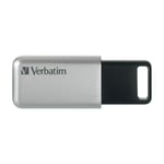 VERBATIM SECURE PRO USB-NØGLE 16 GB USB TYPE-A 3.2 GEN 1 (3.1 GEN 1), SØLV