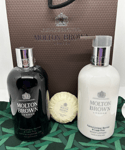 MOLTON BROWN Fabled Juniper Bath Shower Gel Body Lotion Cotton Bag Gift Set +Bag